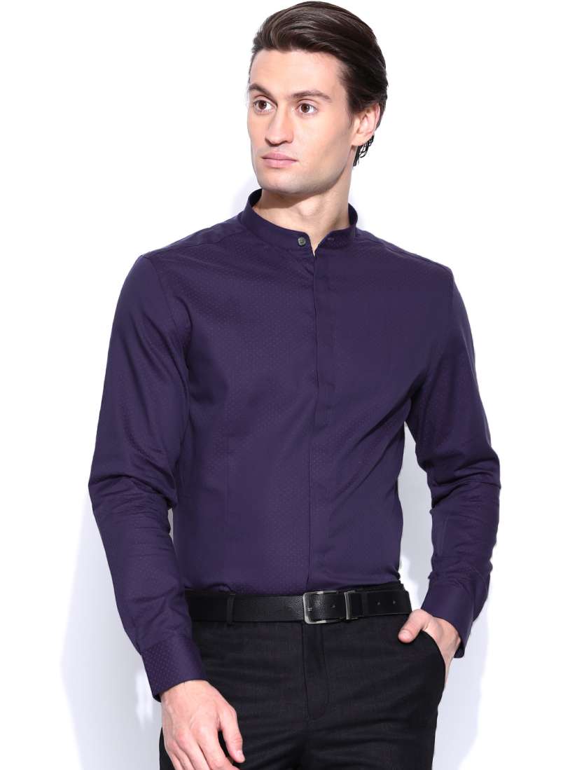 Buy Blackberrys Men Purple Trim Fit Semiformal Shirt Shirts for Men 738809 Myntra