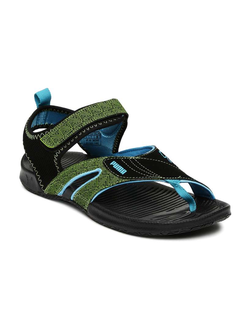 Buy PUMA Unisex Black Green Jiff 5 Sports Sandals Sandals for Unisex 740227 Myntra