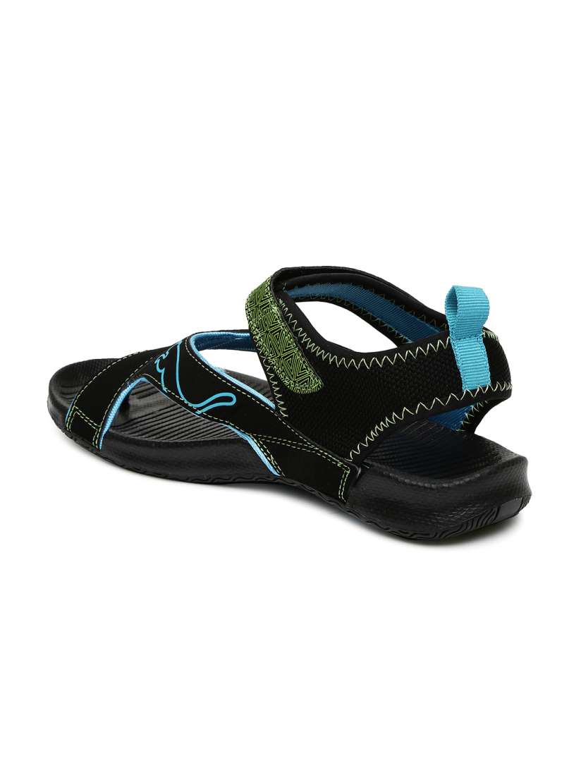 Buy PUMA Unisex Black Green Jiff 5 Sports Sandals Sandals for Unisex 740227 Myntra