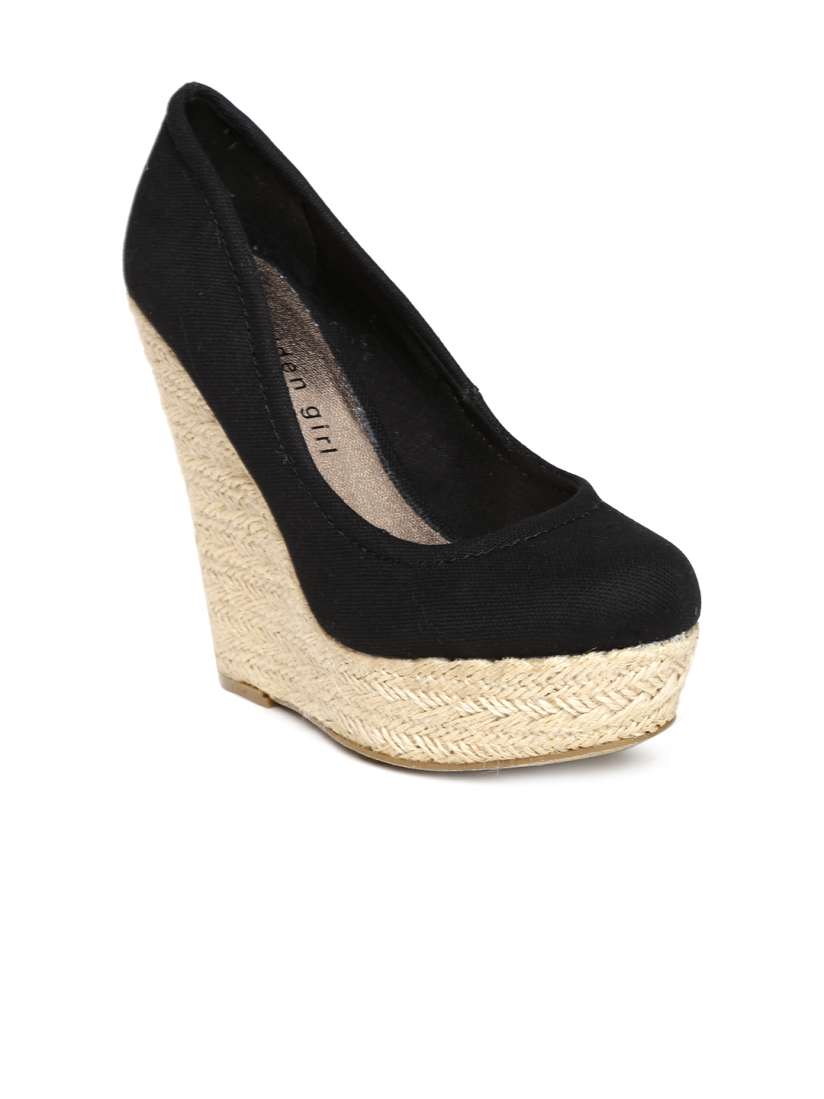 Buy Madden Girl by Steve Madden Women Black Wedges Heels for Women 751644 Myntra