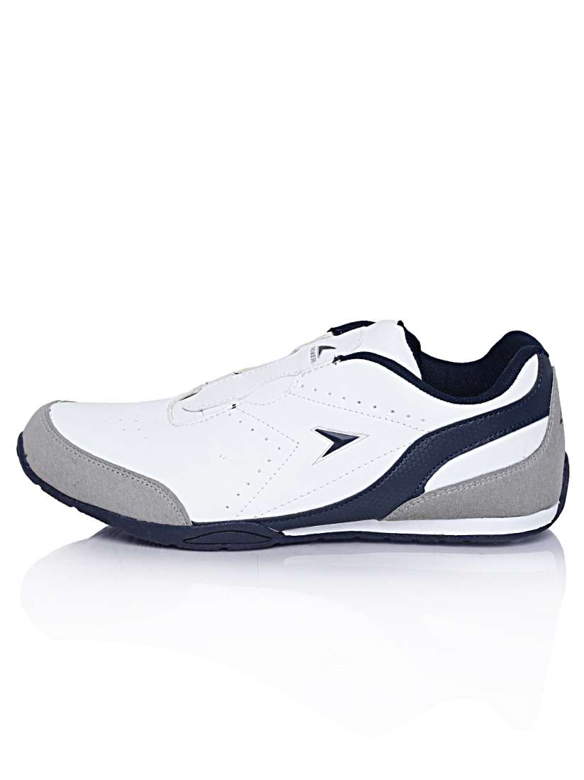 Bata power white running shoes deals