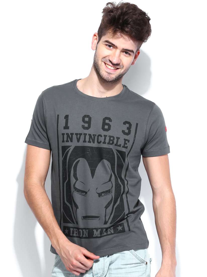 Grey avengers t shirt cheap