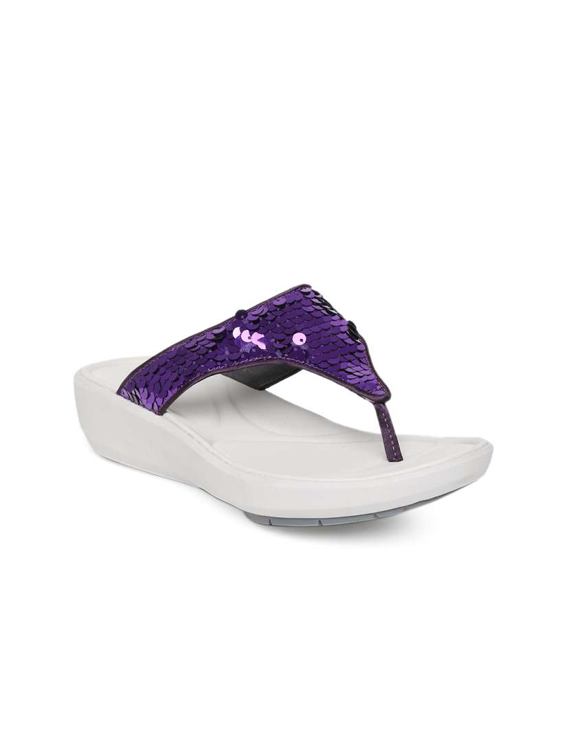 Buy Clarks Women Purple Wave Dazzle Sequinned Leather Platforms Heels for Women 781153 Myntra