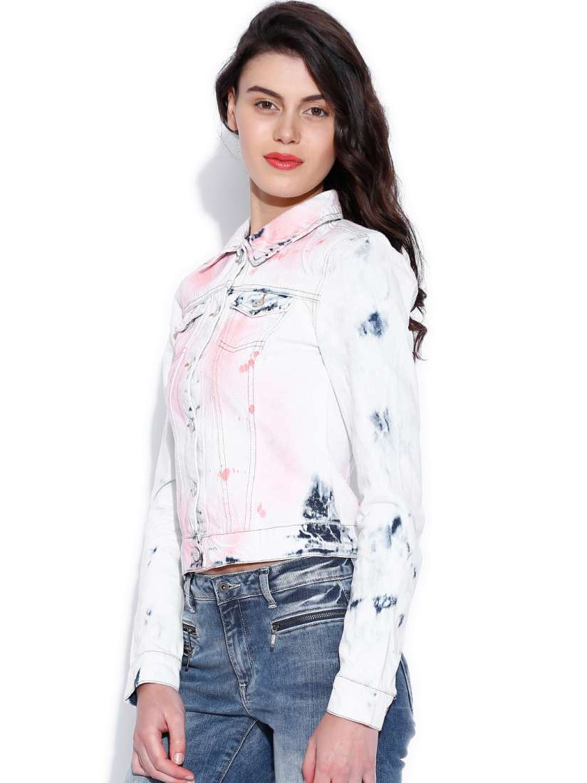 Only white denim jacket top