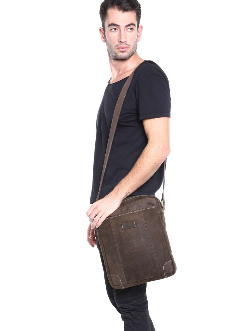 Buy Ruosh Men Brown Leather Messenger Bag Messenger Bag for Men 828254 Myntra