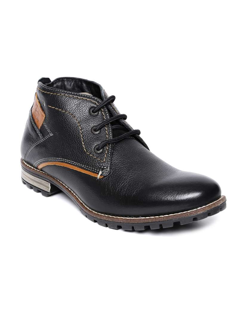 Buy Lee Cooper Men Black Leather Casual Shoes Casual Shoes for Men 833357 Myntra