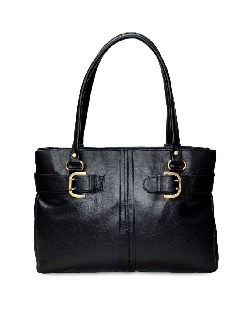 Black handbag myntra discount