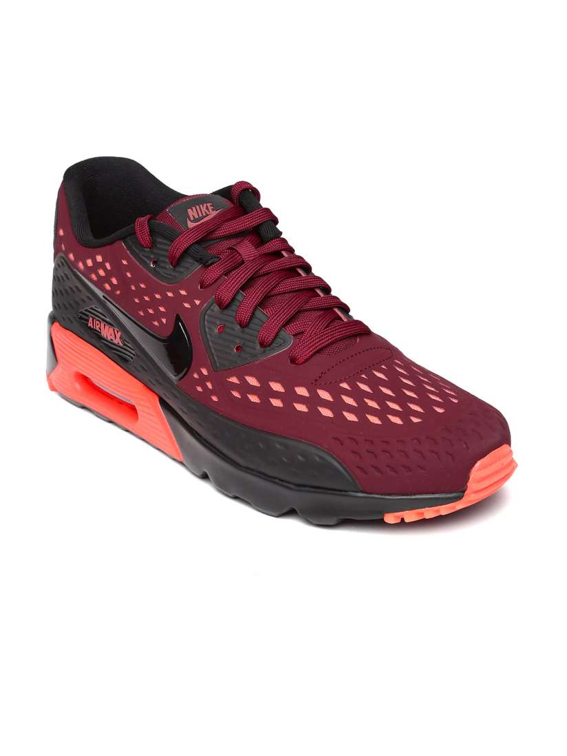 Buy Nike Men Maroon Black Air Max 90 Ultra BR Casual Shoes Casual Shoes for Men 857302 Myntra