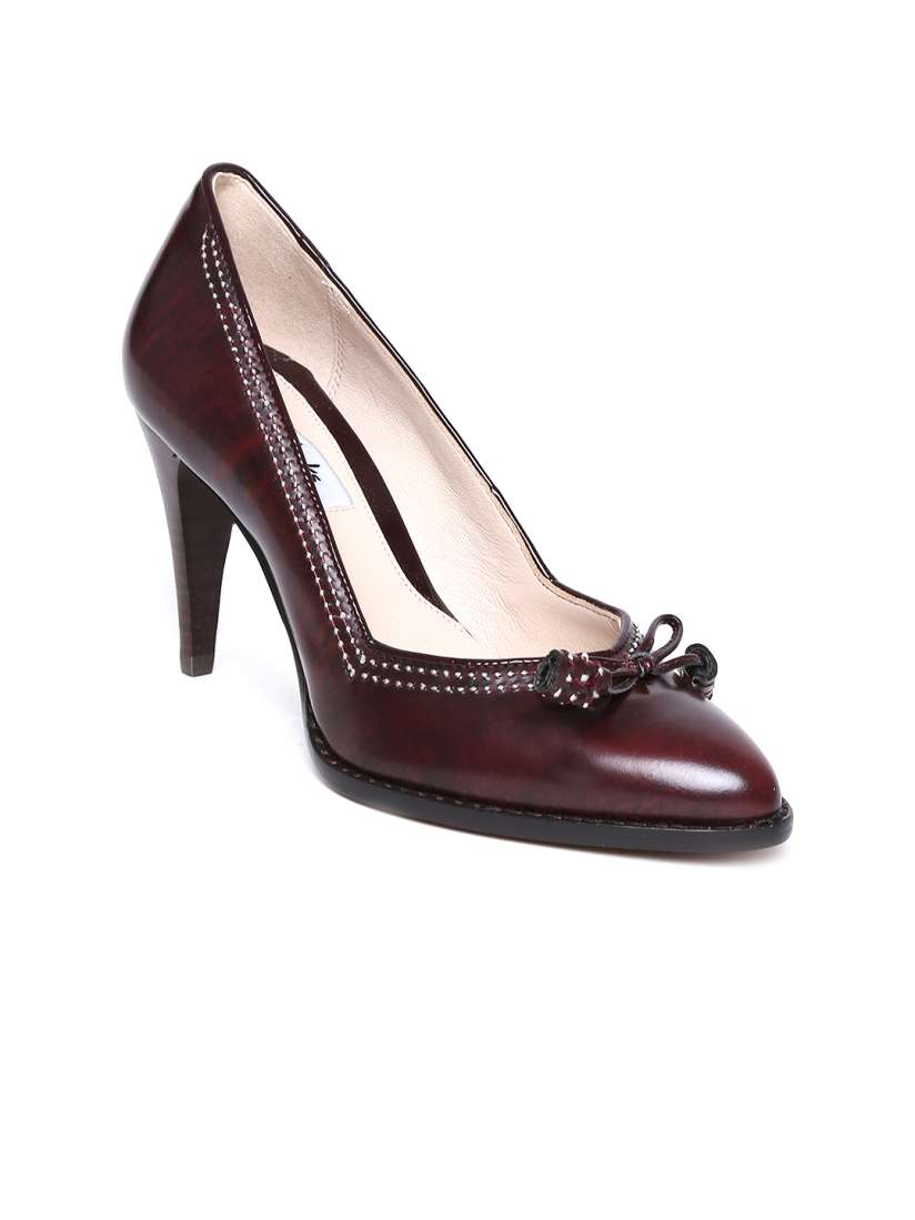 Clarks burgundy heels cheap