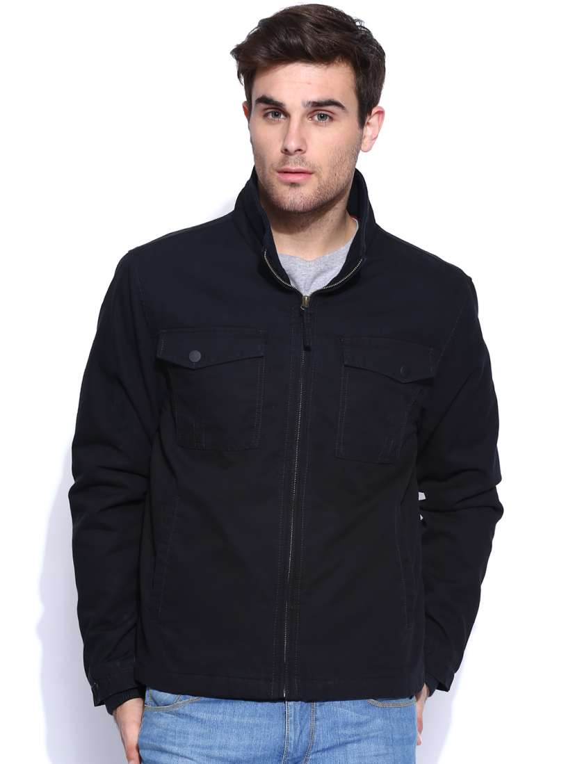 Buy John Players Black Padded Jacket Jackets for Men 874307 Myntra