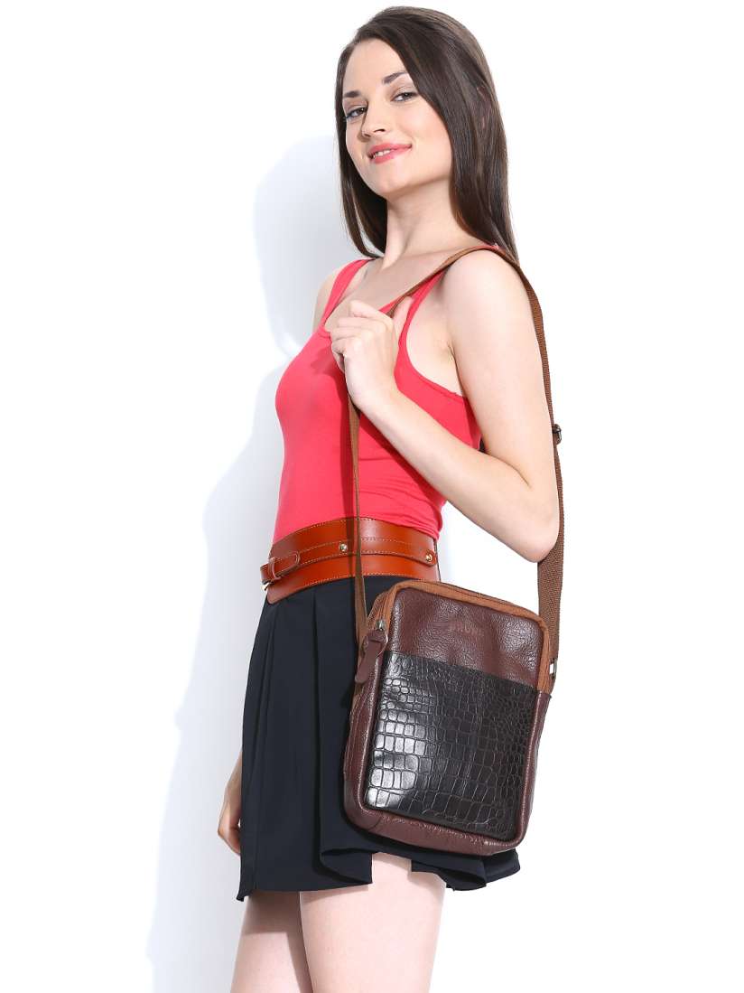 Brune leather shoulder bag online
