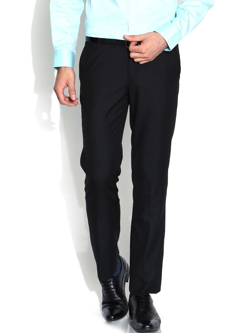 Buy Arrow New York Black Slim Formal Trousers Trousers for Men 883579 Myntra