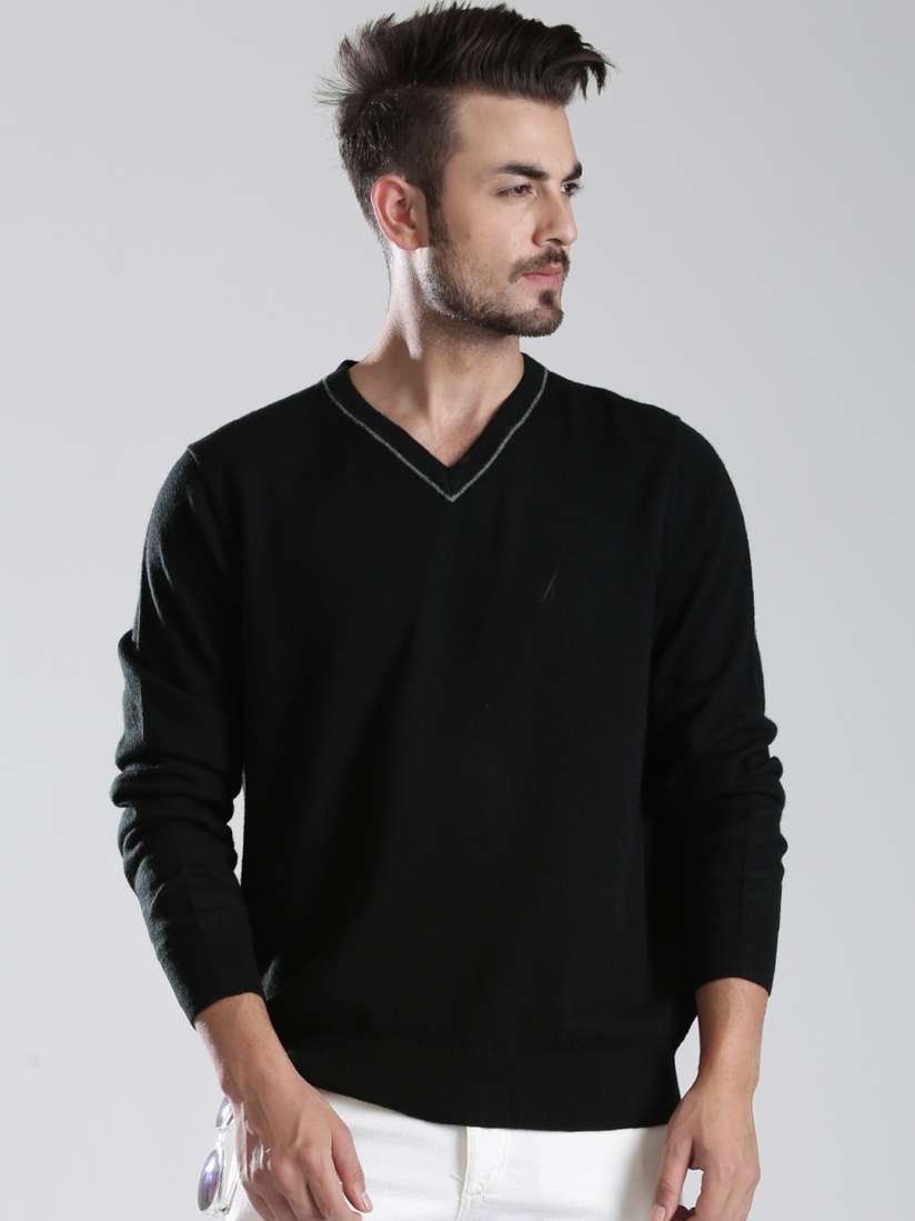 Nautica black sweater online