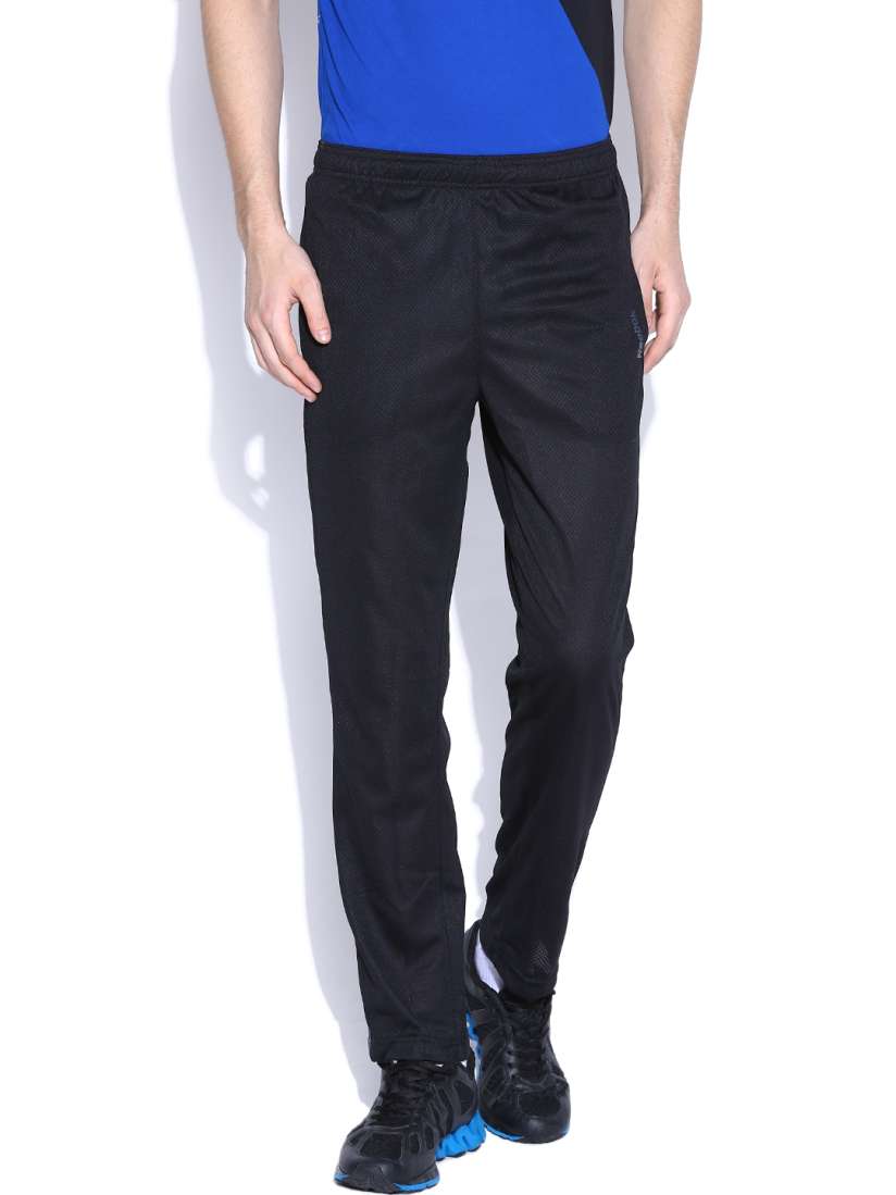 Buy Reebok Black Wor Knit Mesh Training Track Pants Track Pants for Men 905629 Myntra