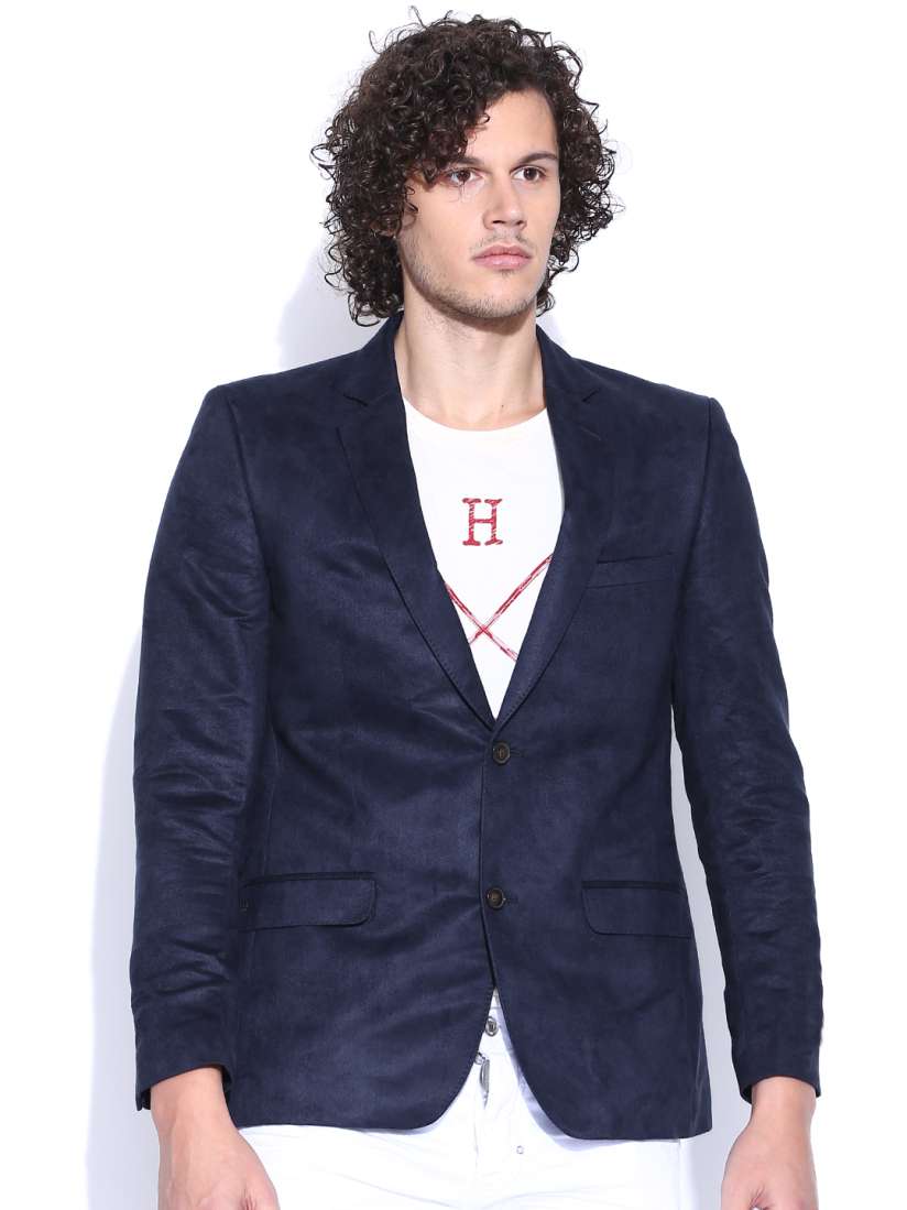 Buy Arrow Blue Single Breasted Casual Blazer Blazers for Men 914023 Myntra