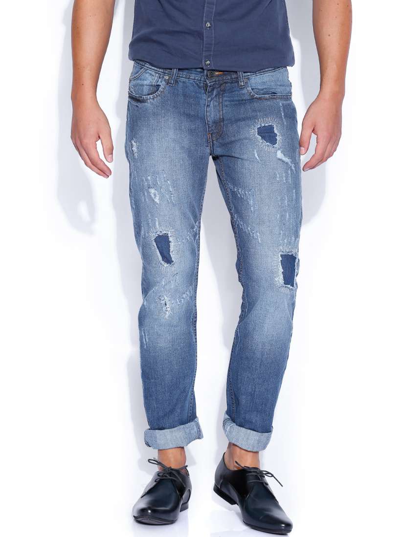 Buy Locomotive Blue Slim Straight Fit Jeans Jeans for Men 923934 Myntra