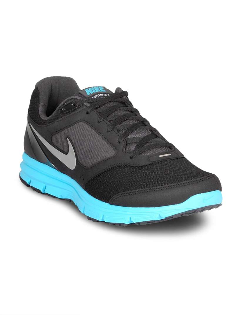 Buy Nike Men s Lunar Fly Black Blue Shoe Sports Shoes for Men 5540 Myntra