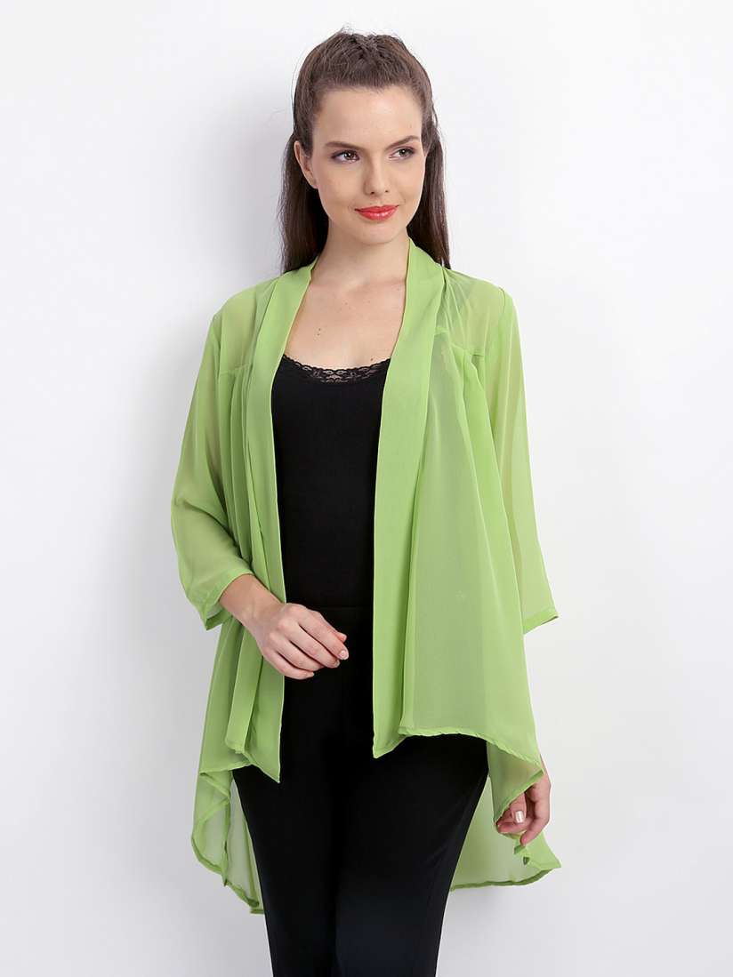 Buy AND Lime Green Shrug Shrug for Women 274534 Myntra
