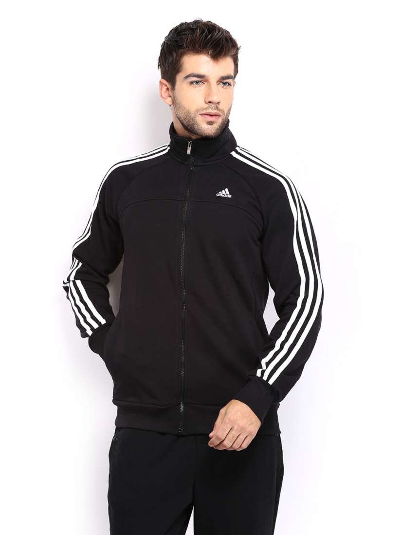 Buy ADIDAS Men Black Jacket Jackets for Men 370424 Myntra
