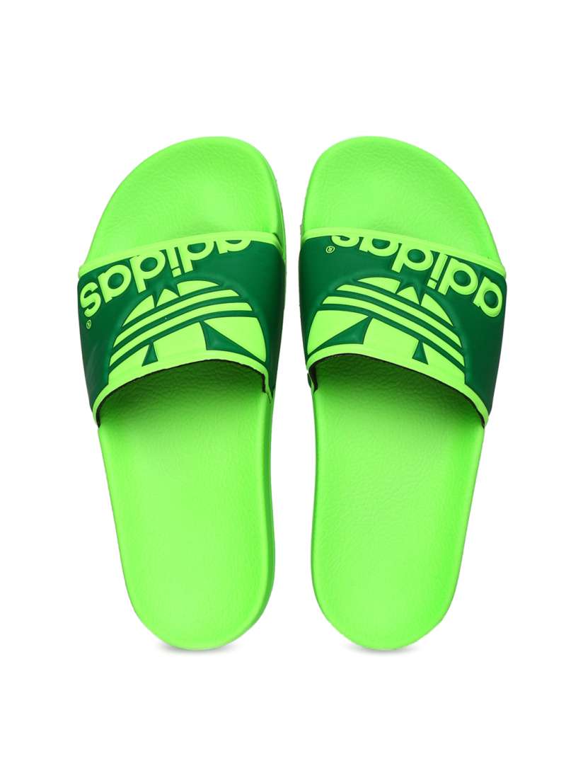 Neon adidas slippers 2025
