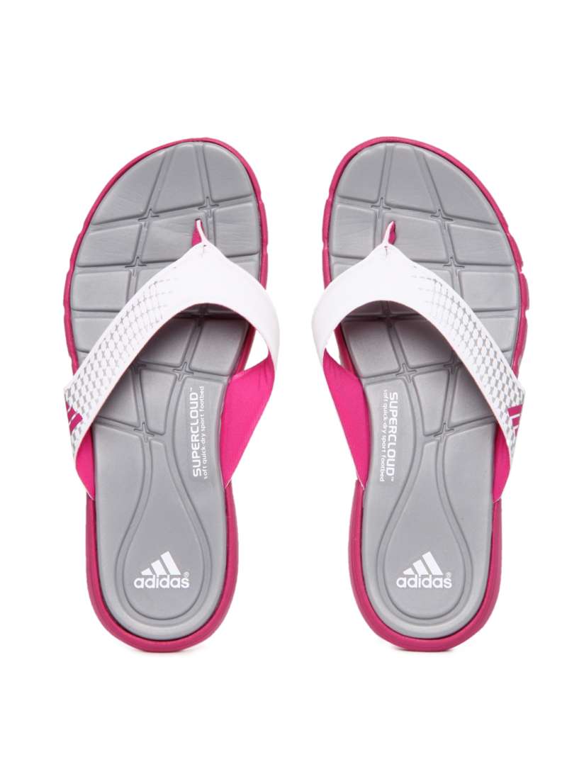 Buy ADIDAS Women White Grey Adipure 360 Flip Flops Flip Flops for Women 235595 Myntra
