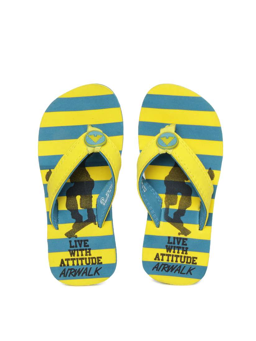 Buy Airwalk Boys Yellow Teal Blue Flip Flops Flip Flops for Boys 277650 Myntra