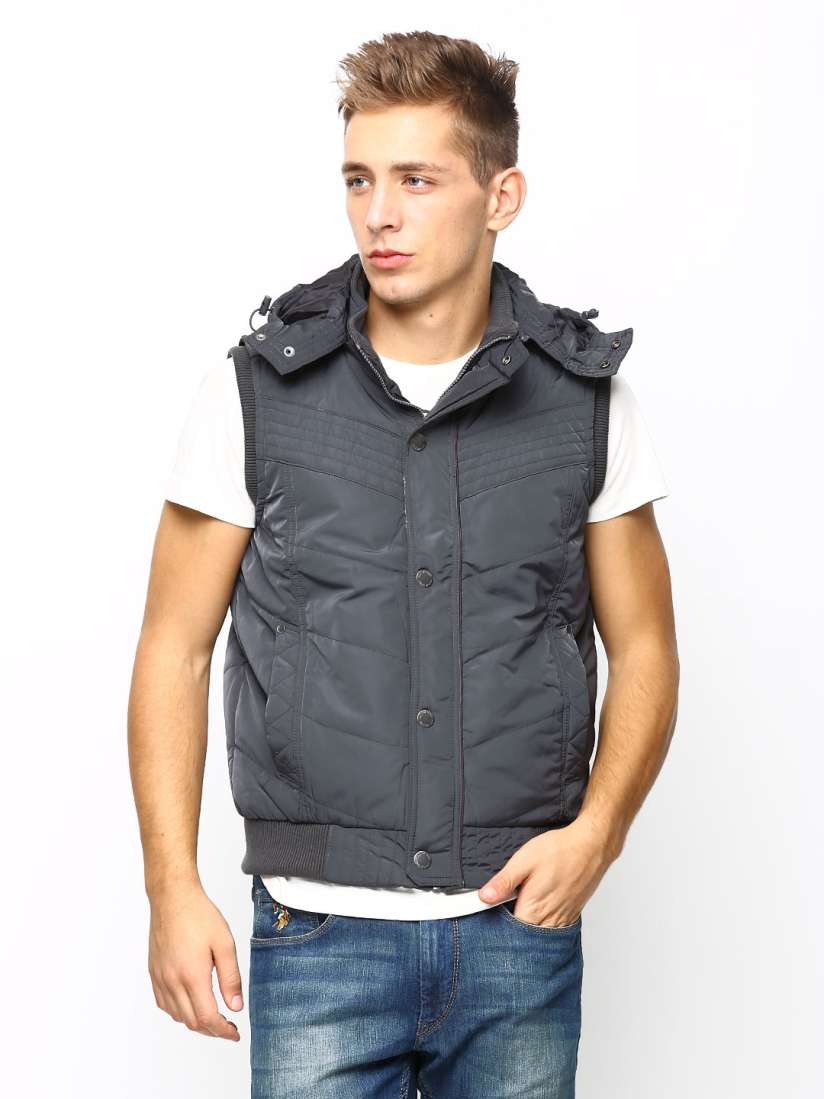 Buy Arrow Sport Men Grey Sleeveless Jacket Jackets for Men 444382 Myntra