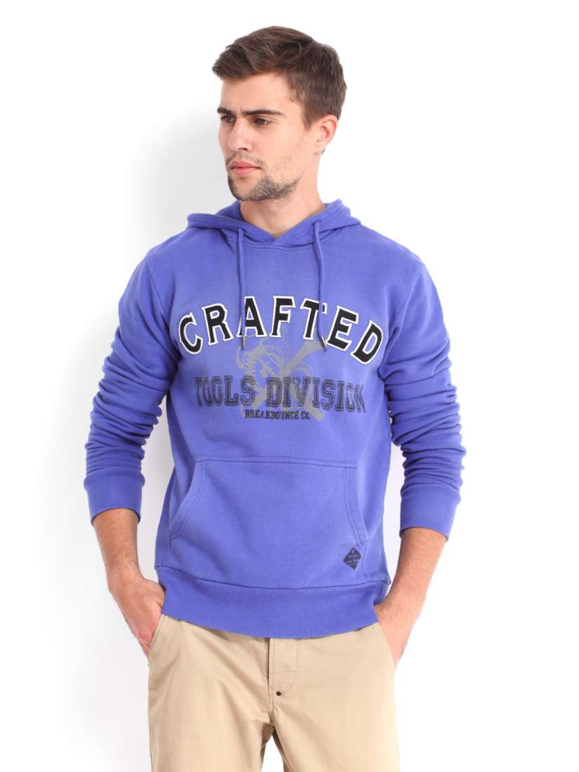 Buy Breakbounce Men Lavender Hooded Buddy Hug Regular Fit Sweatshirt Sweatshirts for Men 487543 Myntra