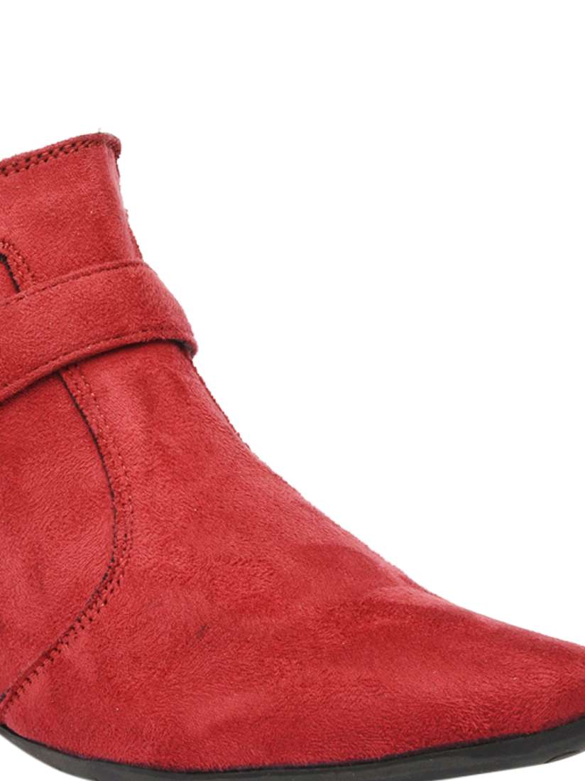 Red flat boots womens shop