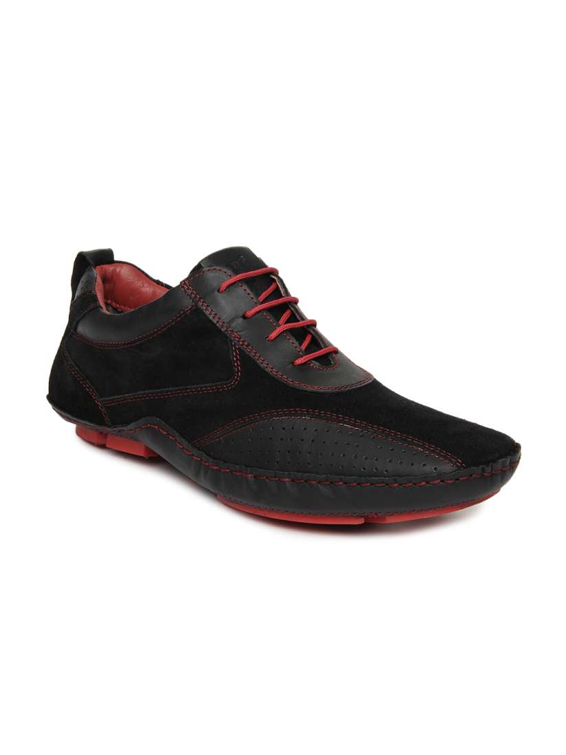 Buy Buckaroo Men Black Leather Casual Shoes Casual Shoes for Men 524085 Myntra