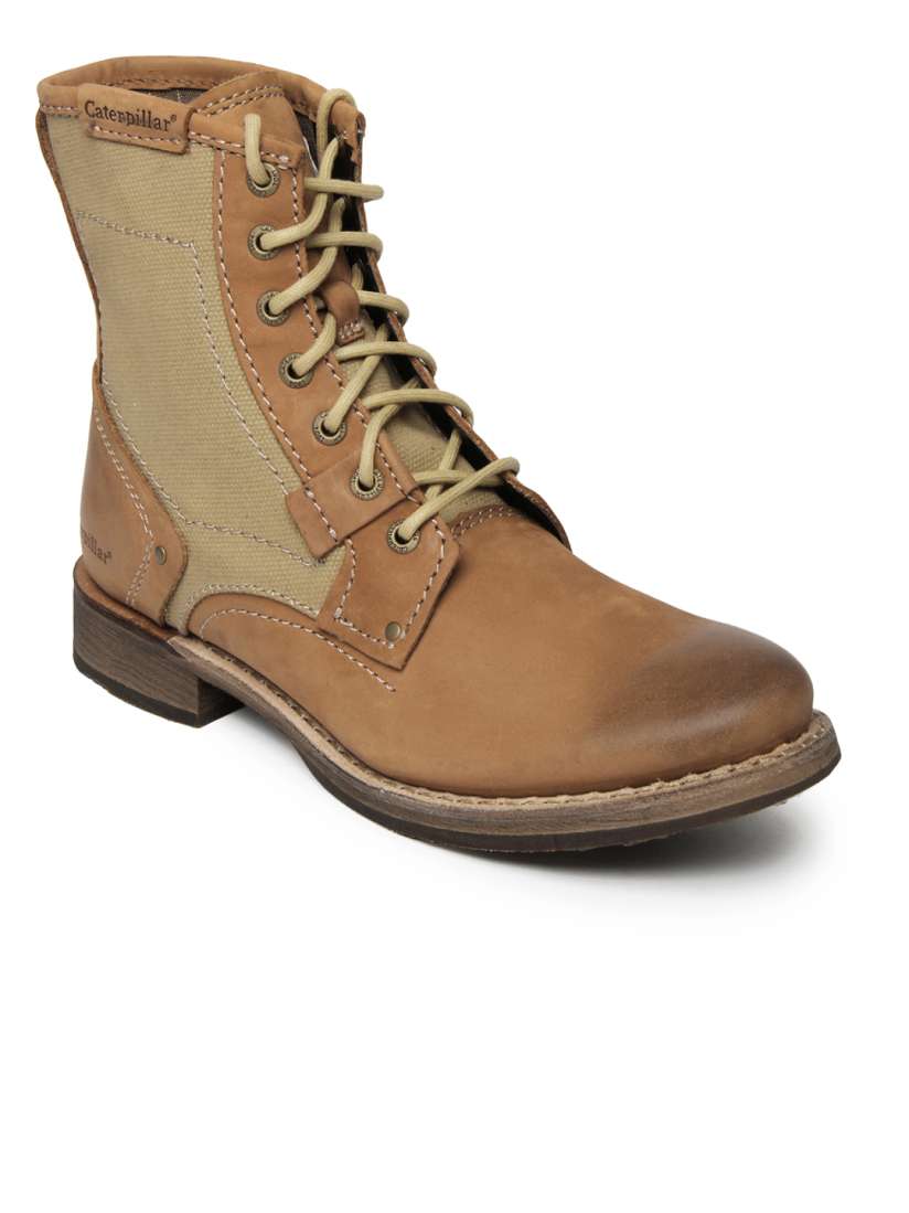 Buy CAT Men Brown Abe Canvas Boots Casual Shoes for Men 269325 Myntra