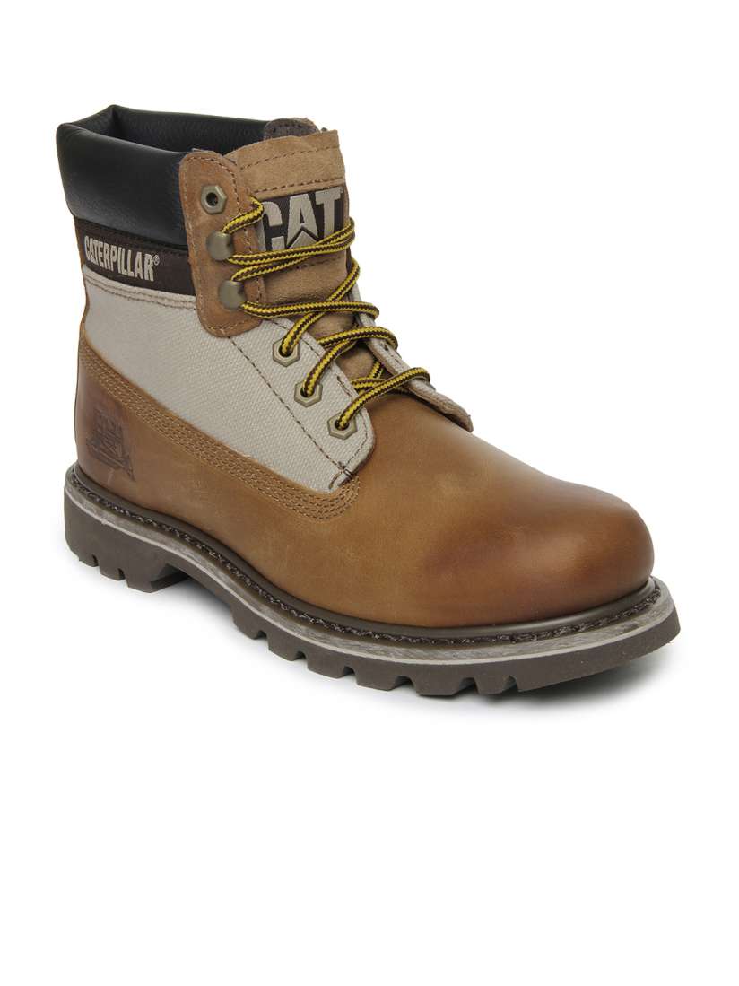 Buy CAT Men Brown Colorado Leather Boots Casual Shoes for Men 269330 Myntra