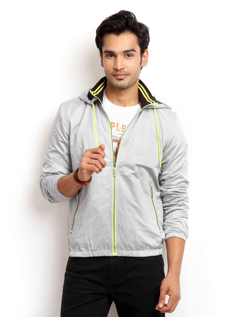 Calvin klein silver jacket deals