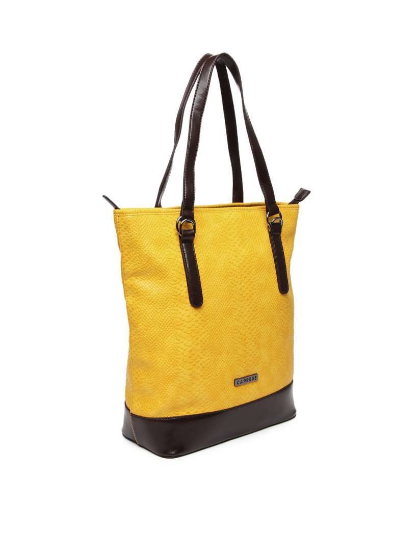 Buy Caprese Mustard Yellow Brown Handbag Handbags for Women 284447 Myntra