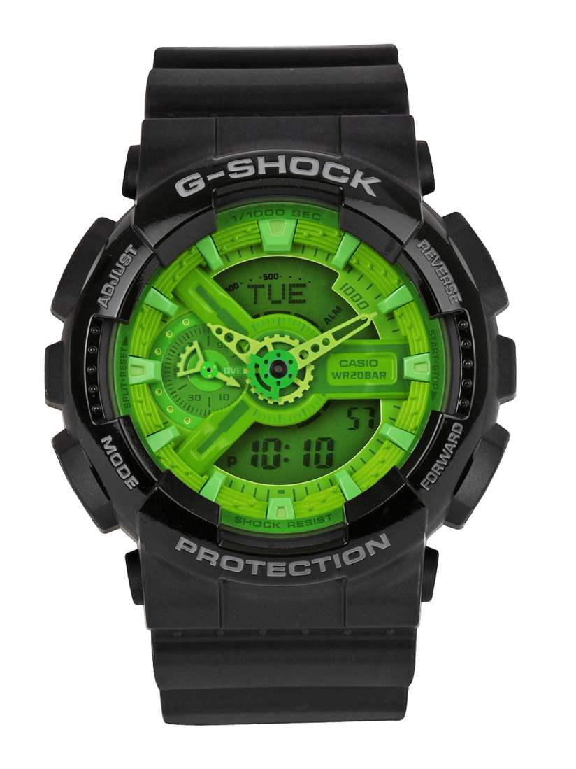 Buy Casio G Shock Men Black Analogue Digital Watches G284 GA 110B 1A3DR Watches for Men 251105 Myntra