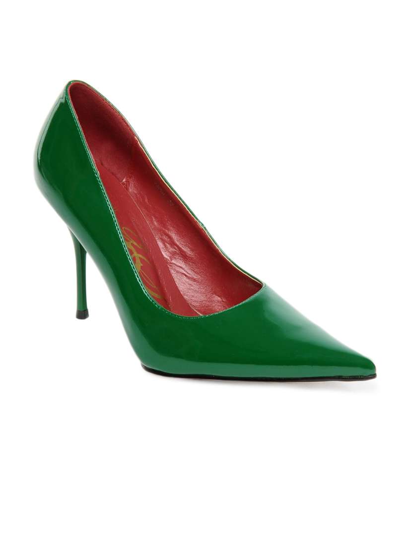 Green pumps heels new arrivals