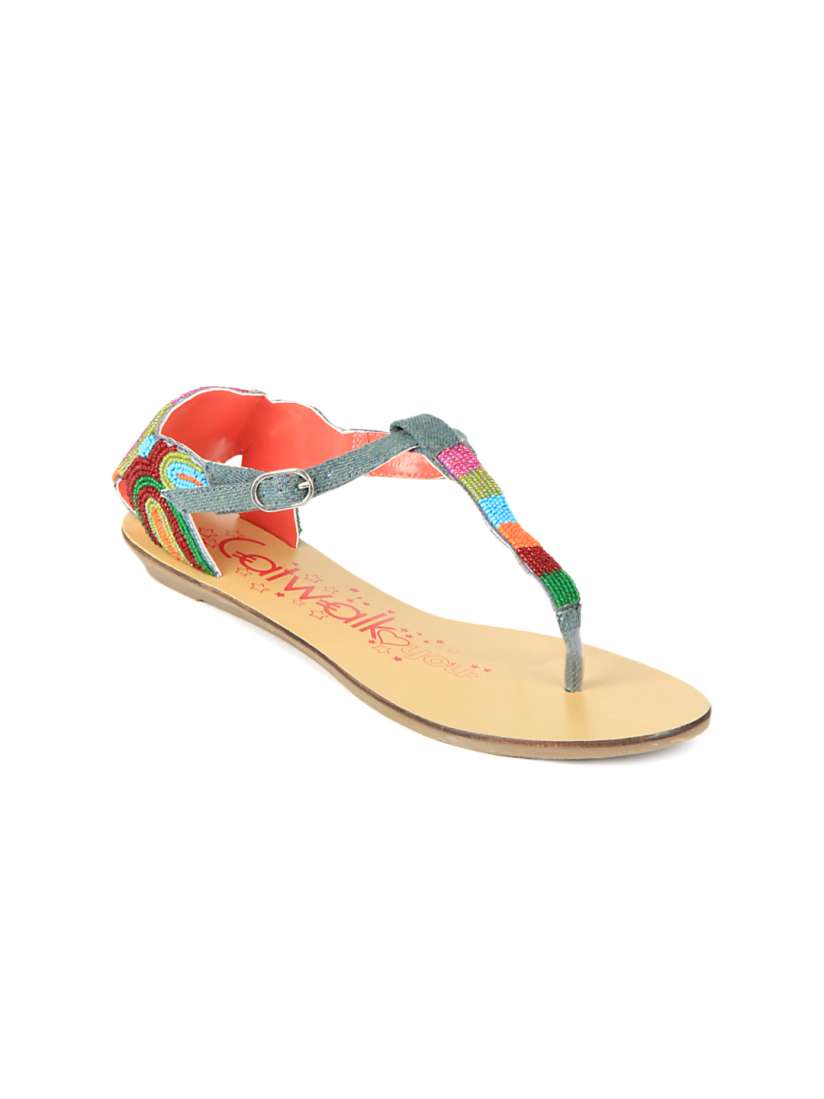 Buy Catwalk Women Multi Coloured Sandals Flats for Women 166301 Myntra