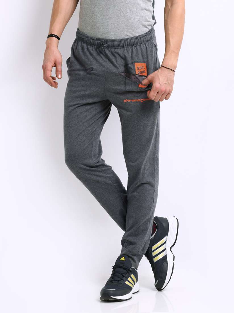 Buy Chromozome Men Charcoal Grey Track Pants Track Pants for Men 222743 Myntra