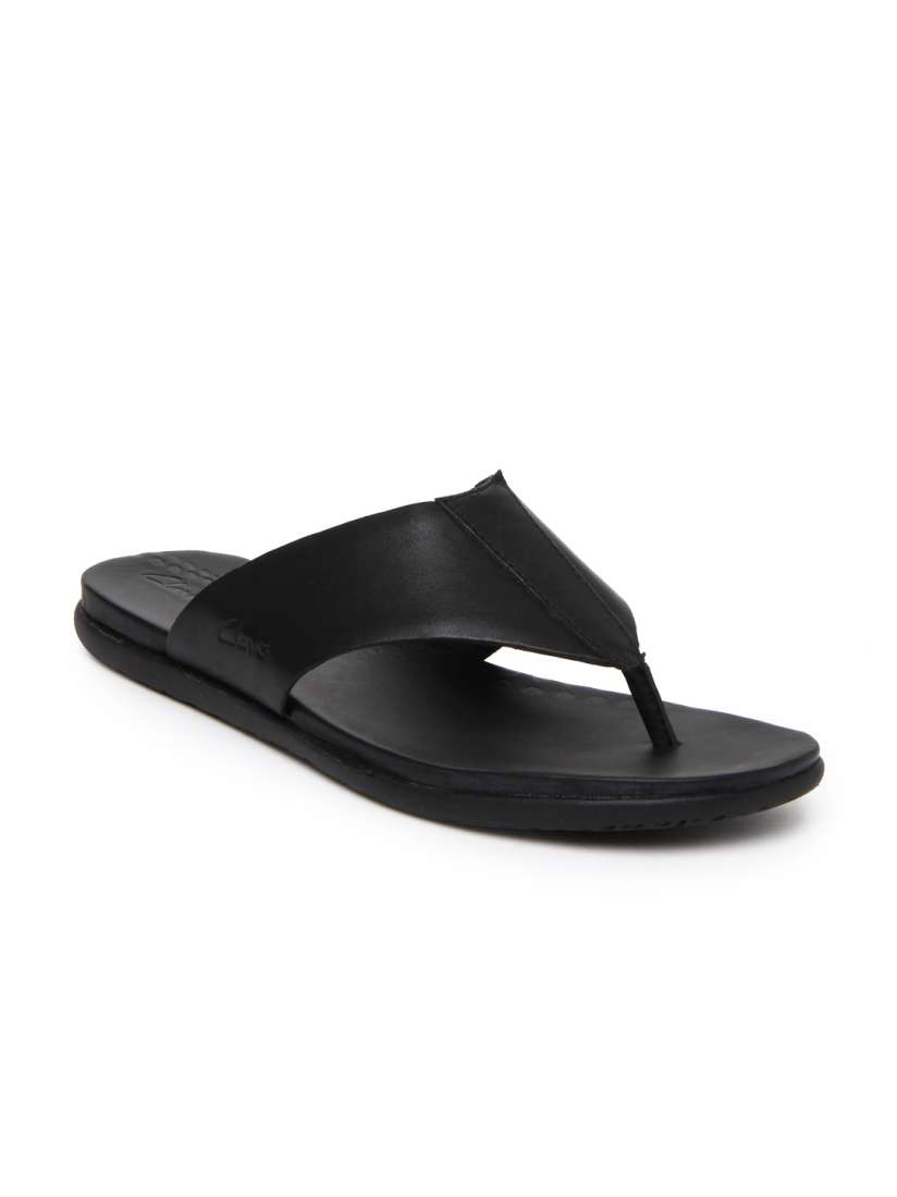 Buy Clarks Men Black Valor Beach Leather Sandals Sandals for Men 354604 Myntra