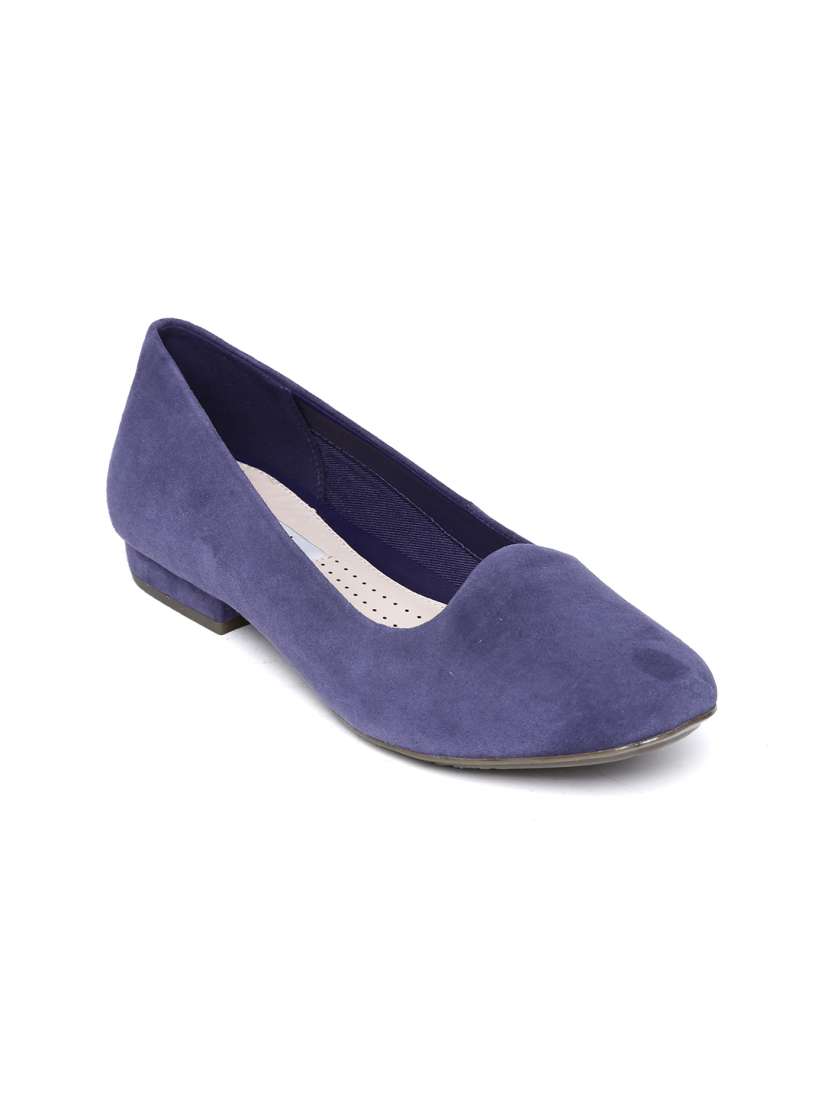Clarks blue flats outlet