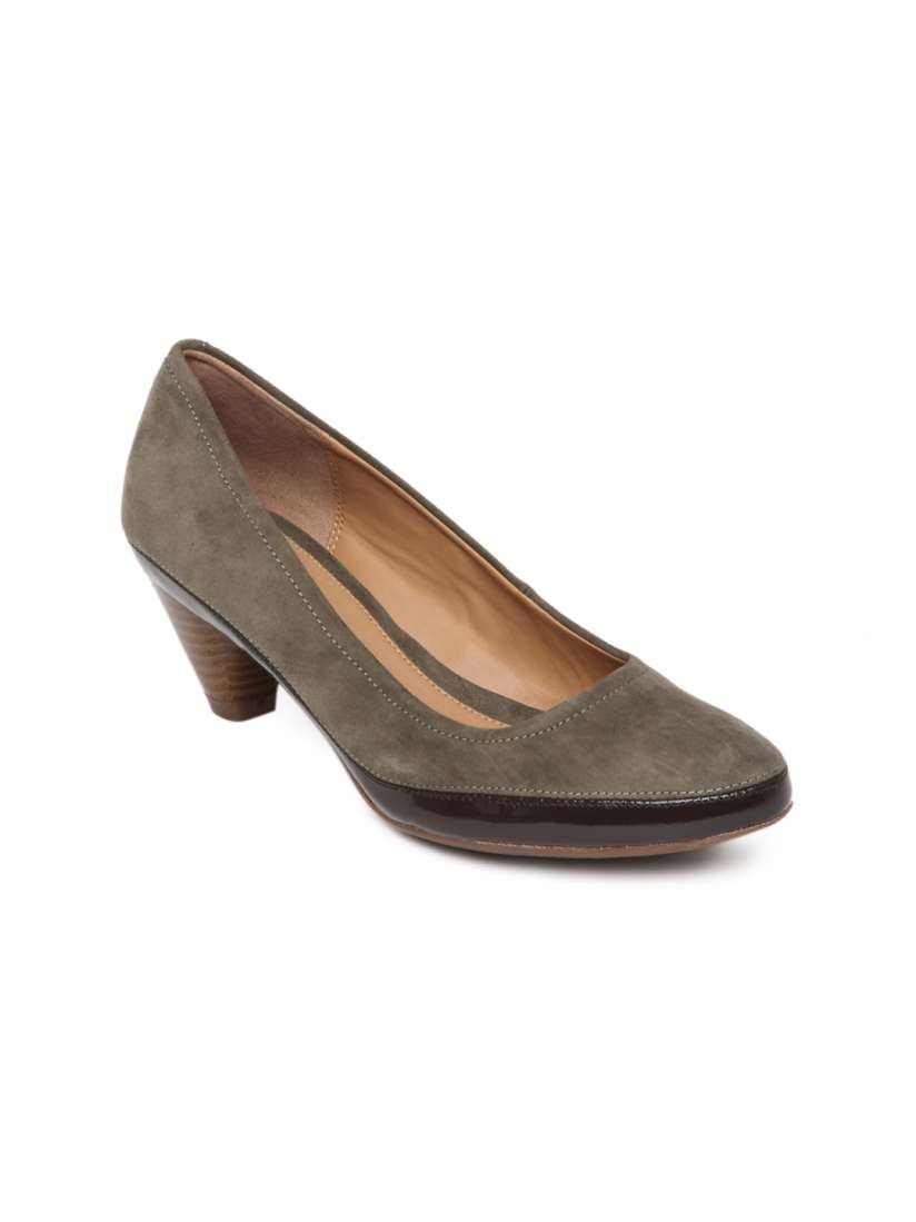 Buy Clarks Women Brown Denny Mellow Suede Heeled Shoes Heels for Women 186793 Myntra