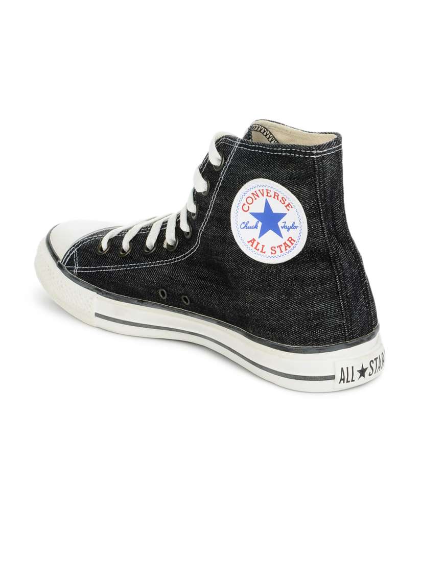 Converse all star black denim cheap