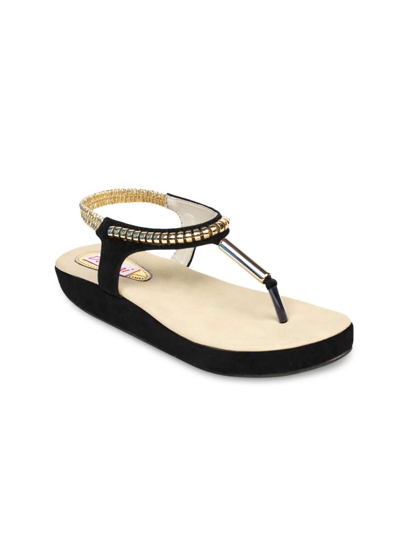Buy Do Bhai Women Black Sandals Heels for Women 526844 Myntra