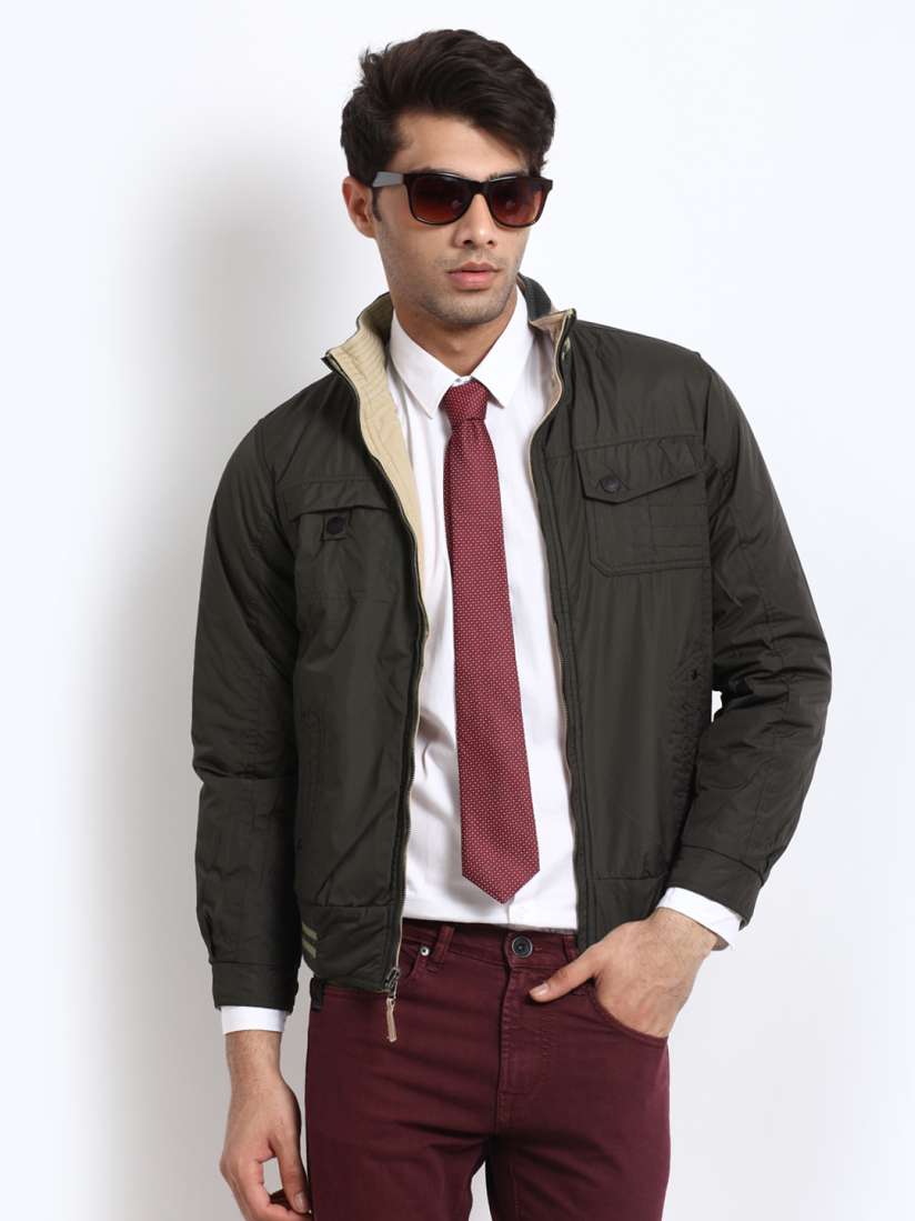 Buy Duke Men Beige & Grey Reversible Jacket - Jackets for Men 172059 |  Myntra