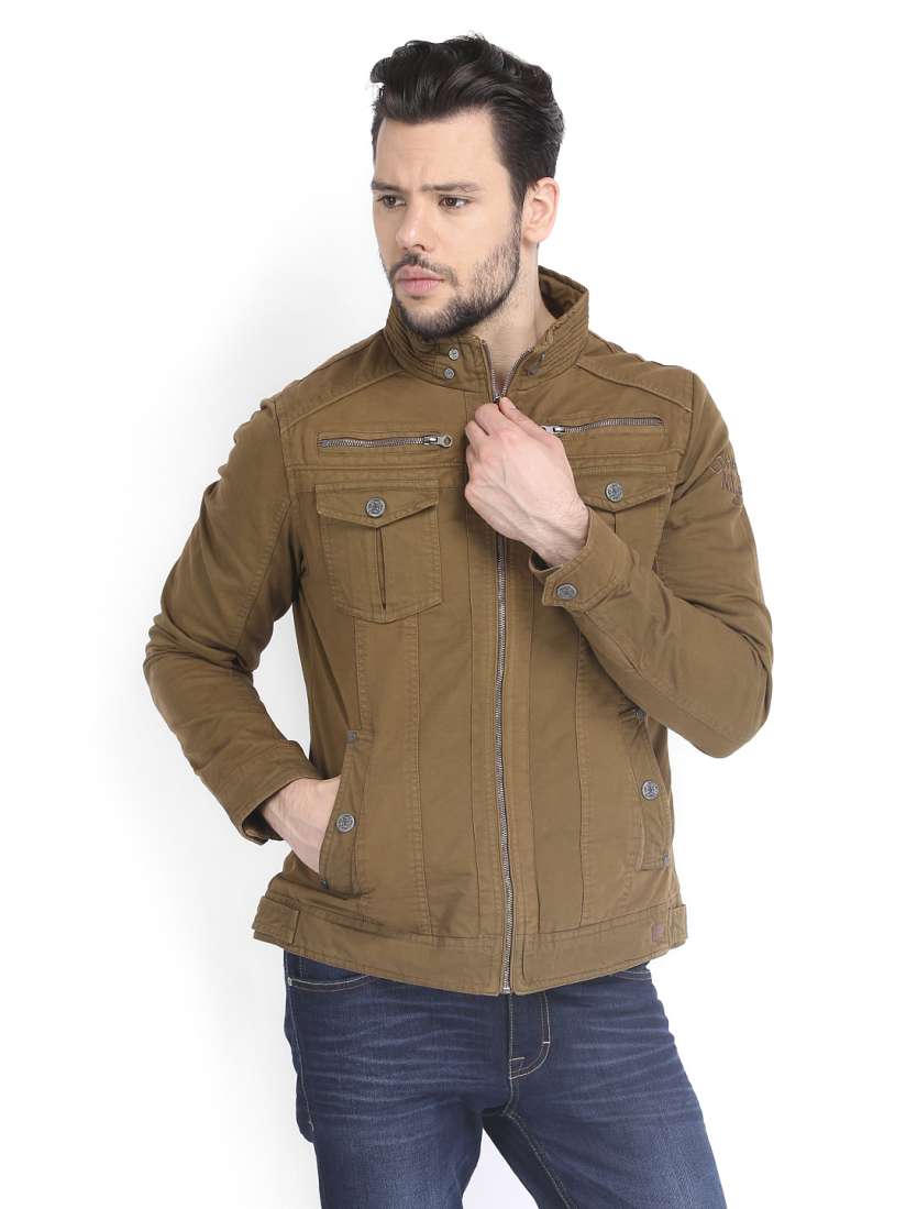 Buy Ed Hardy Men Brown Jacket Jackets for Men 483838 Myntra