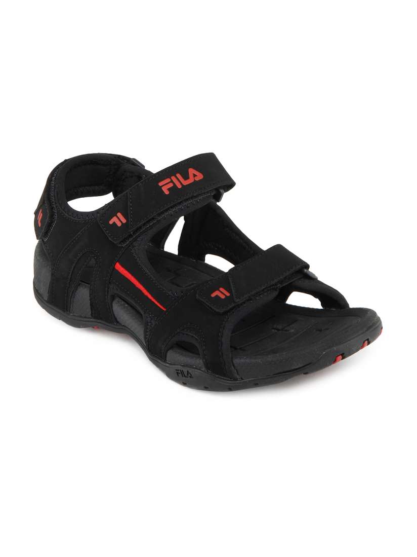 Fila men black sports sandals deals