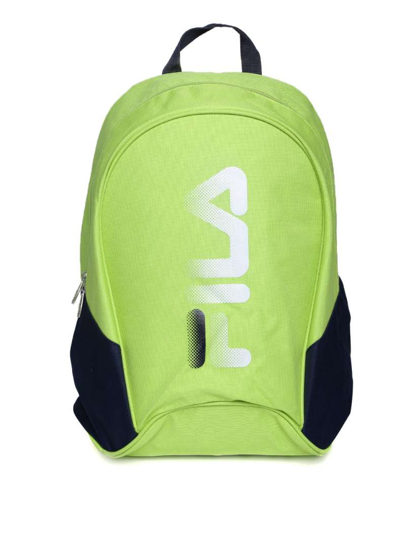 Buy FILA Unisex Lime Green Navy Backpack Backpacks for Unisex 533939 Myntra
