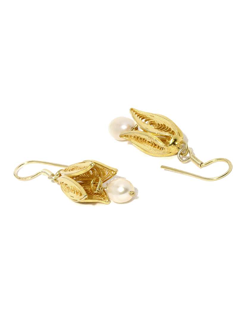 Buy Fabindia Anusuya Gold Toned Drop Earrings Earrings for Women 368915 Myntra