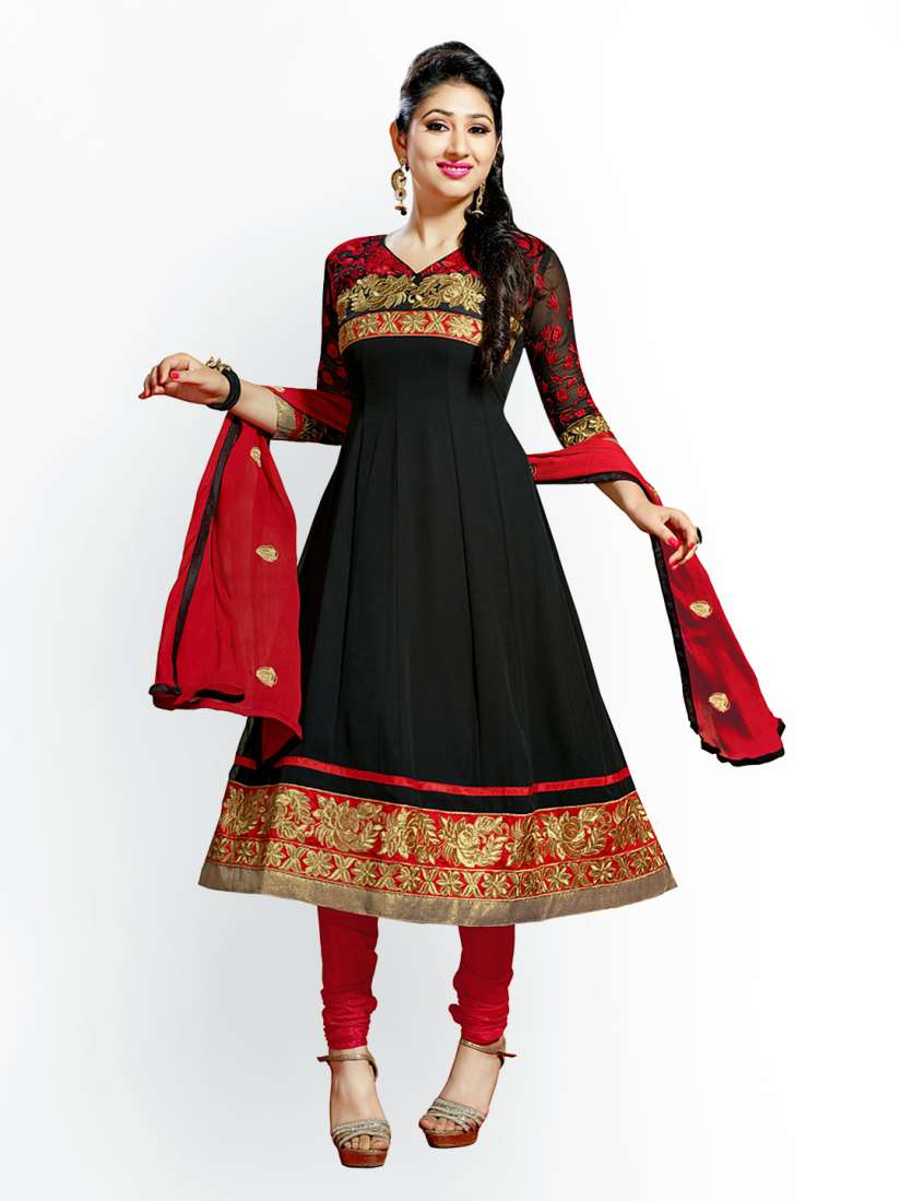 Myntra anarkali dress material online