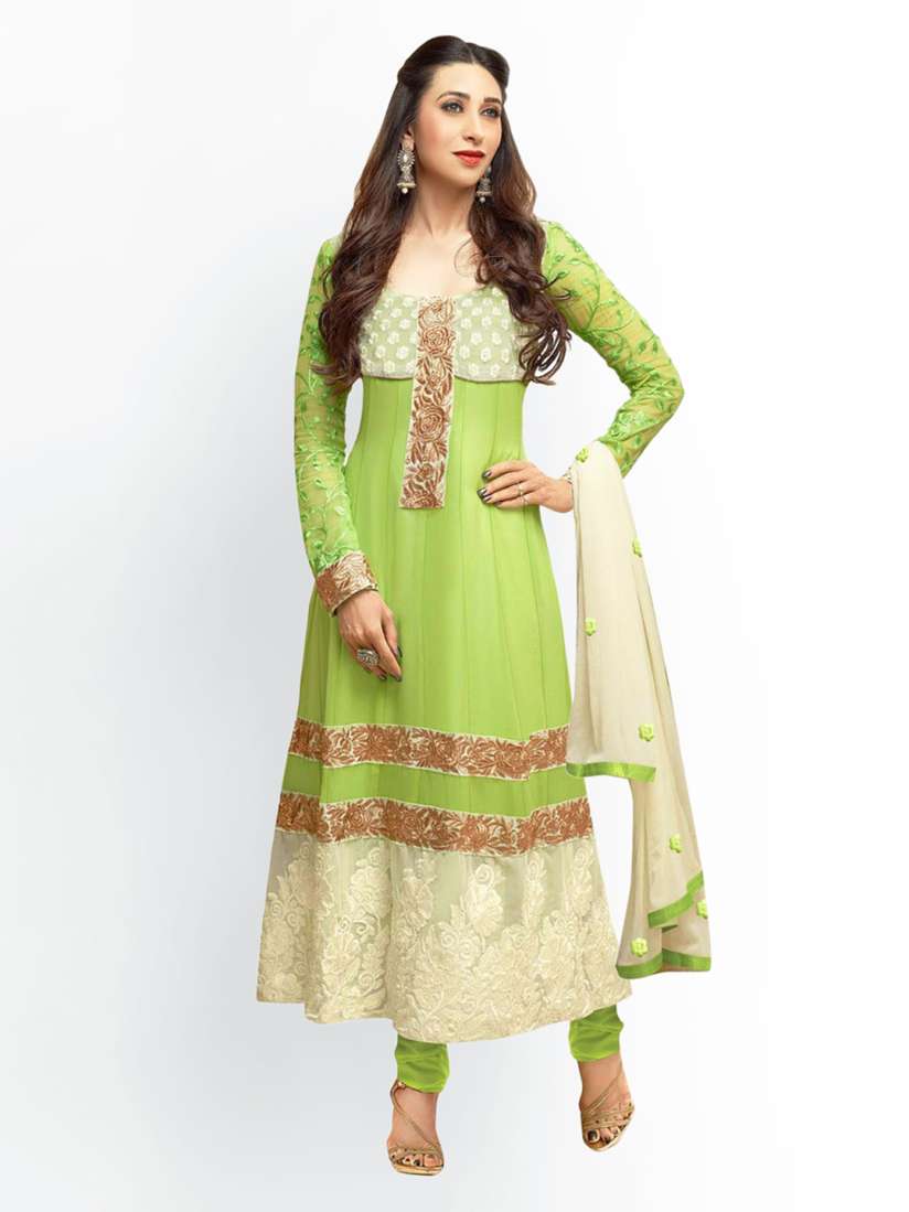 Myntra anarkali dress material on sale